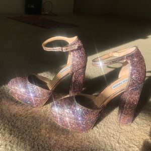 Steve Madden Shoes | Nwot Embellished Rhinestones Heel | Poshmark